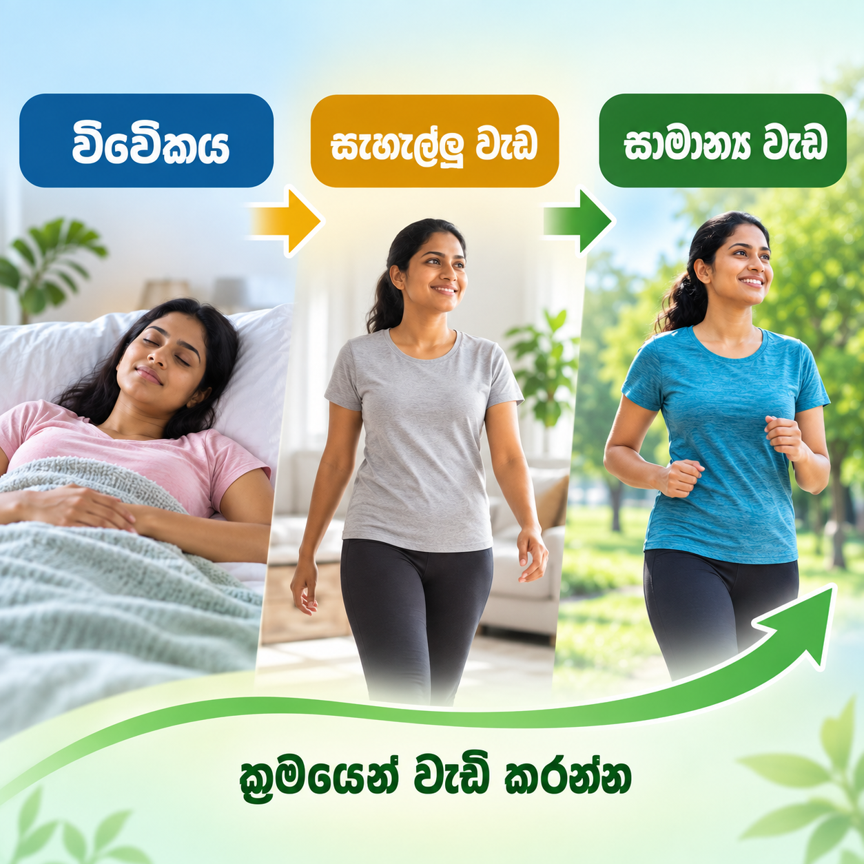 ඩෙංගු උණෙන් පසු විවේකයෙන් සැහැල්ලු වැඩ සහ සාමාන්‍ය වැඩ වෙත ක්‍රමයෙන් ආපසු යාම